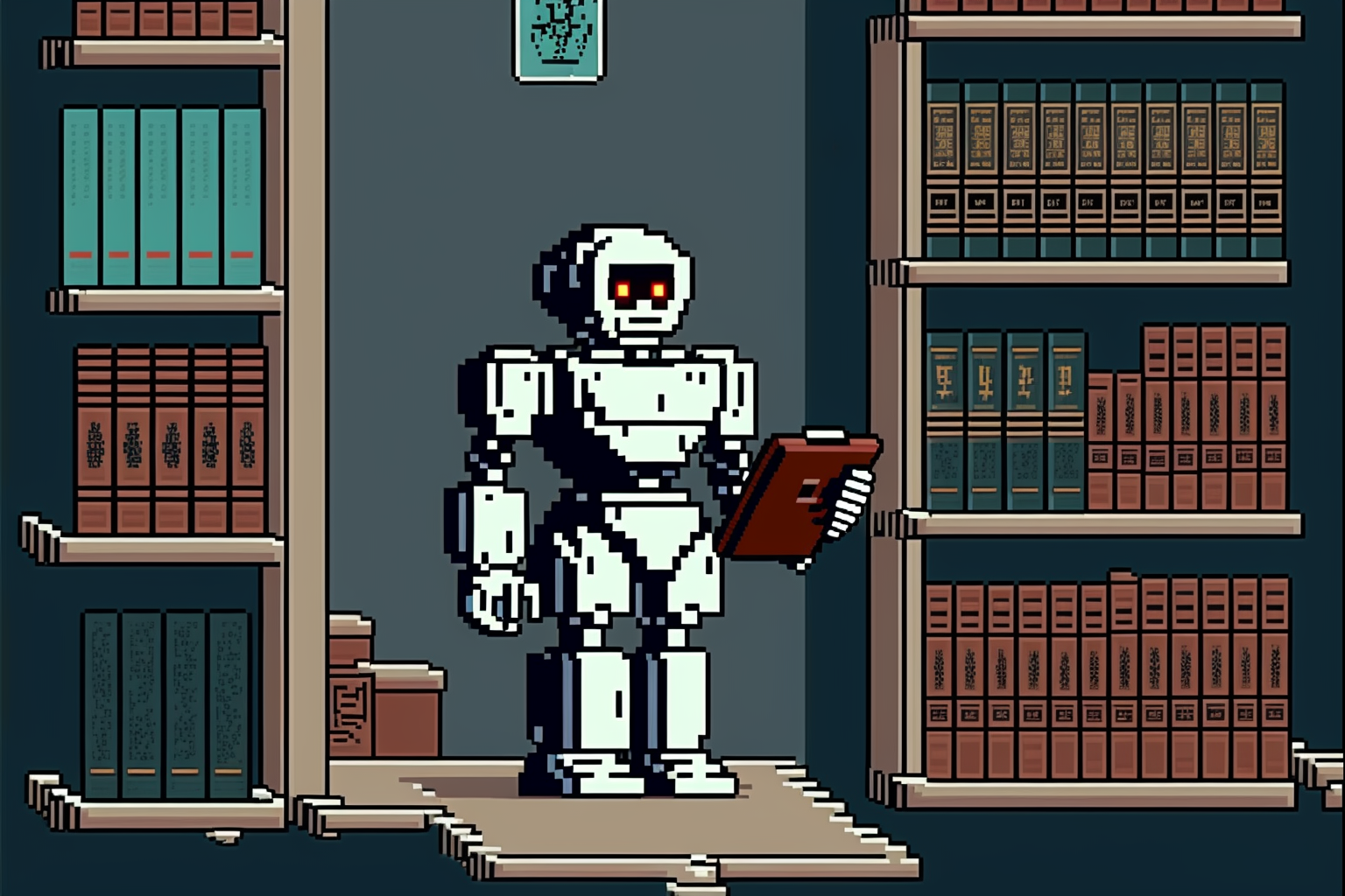 Test12_accountant_robot_lawyer_reading_law_books_and_looking_at_118ec34c-1aef-416c-9d2b-c0e40cef0ddf